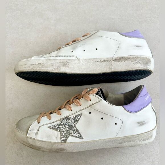 GOLDEN GOOSE Super-Star leather sneakers size 37 - Picture 5 of 14
